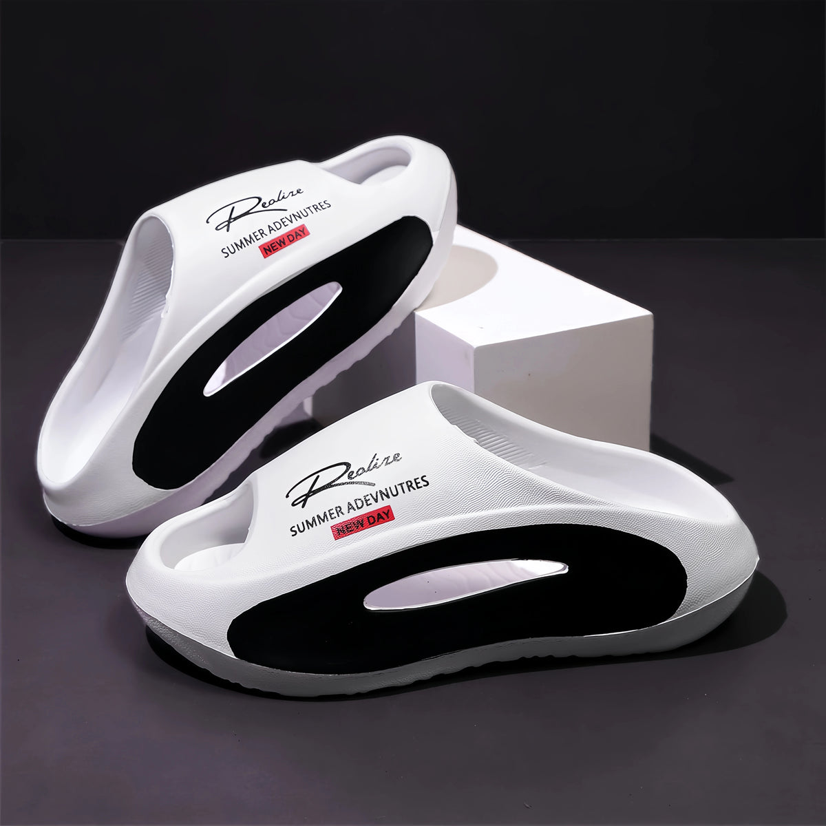 EVA Slide Sandals – Futuristic Cutout Design for Men & Women
