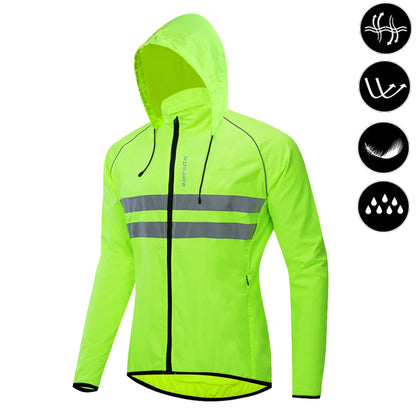 Cycling Windbreaker Vest Men Packable Windproof Reflective Jacket