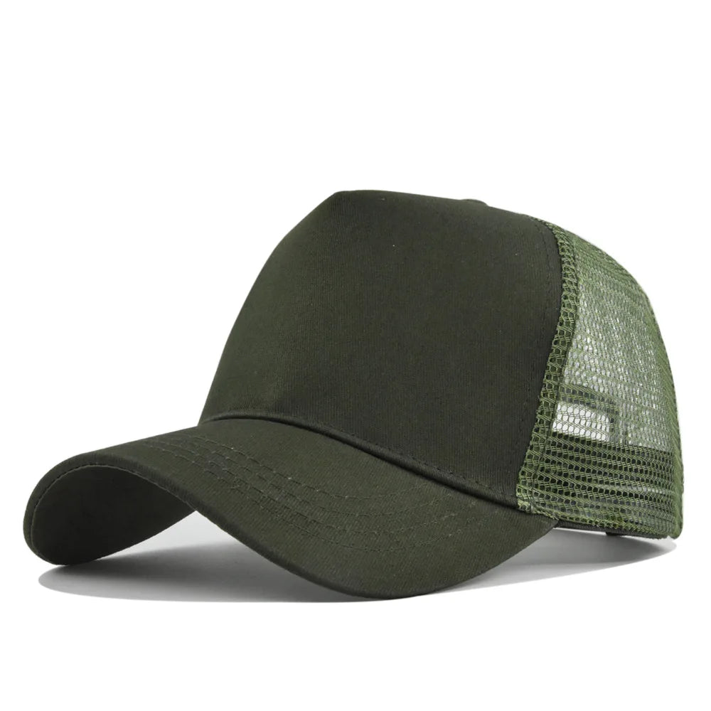 5-Panel Mesh Trucker Cap – Breathable Baseball Hat for Men & Women
