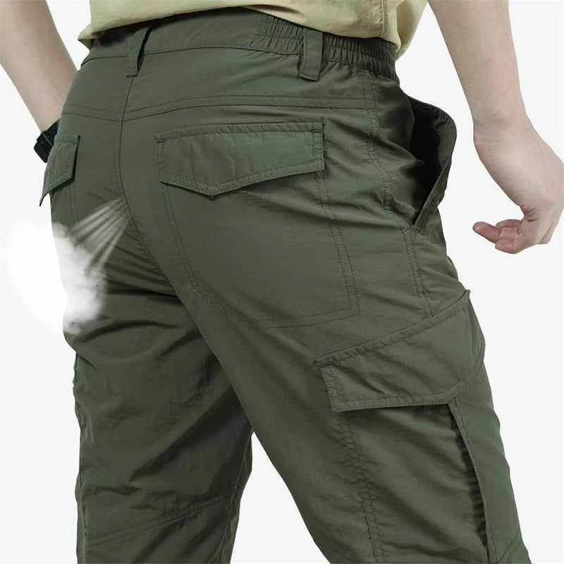 Men's Tactical Cargo Pants – Waterproof, Breathable, Multi-Pocket Outdoor Trousers