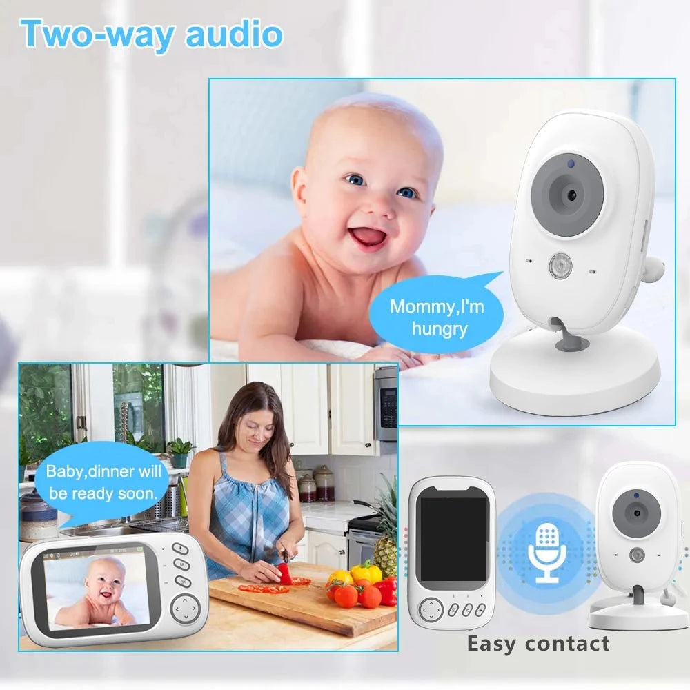 3.5-Inch Wireless Baby Monitor with Camera & 2-Way Audio