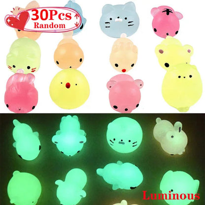 Kawaii Mochi Squishy Animal Toys – Stress Relief Party Favors