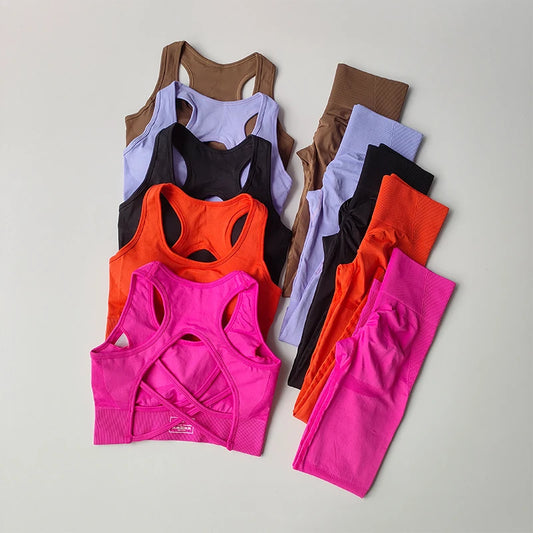 Women's 2-Piece Sports Bra & Leggings Yoga Fitness Set