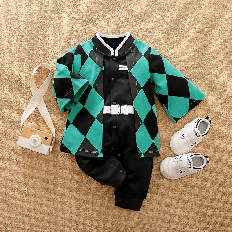 Baby Anime Costume Romper Long Sleeve Cotton Bodysuit