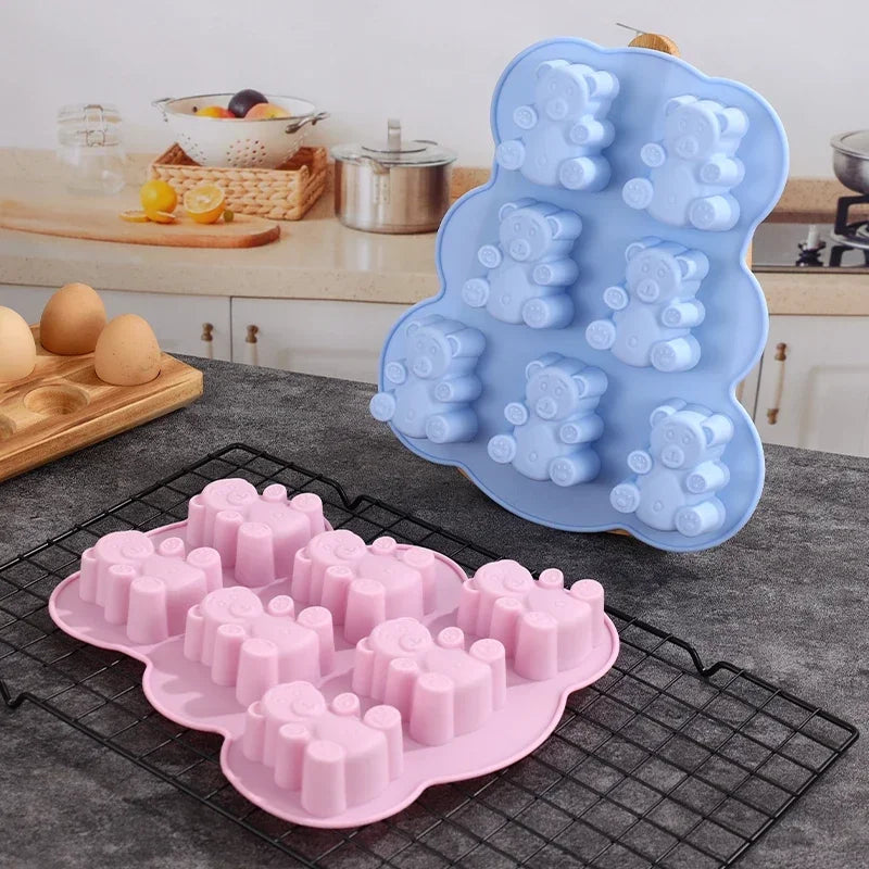 3D Bear & Cat Claw Silicone Mold – Chocolate, Candy & Fondant Baking Mould