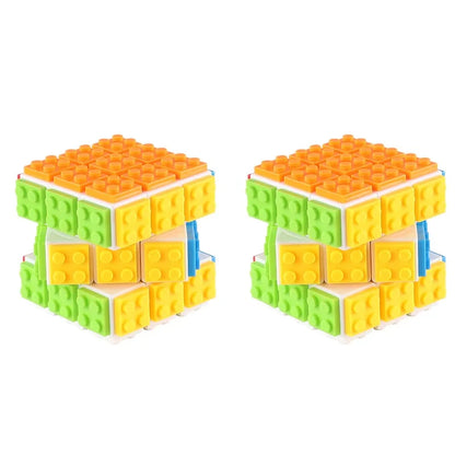 3x3 Magic Cube – DIY Building Block Fidget Toy for Stress Relief
