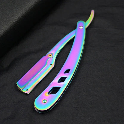 Folding Straight Razor – Barber Hair Shaving Knife for Men & Women