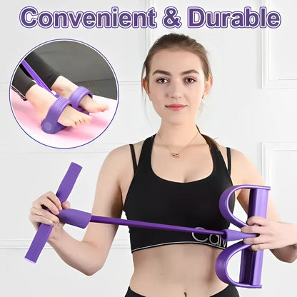 4-Tube Pedal Resistance Band – Home Fitness Puller