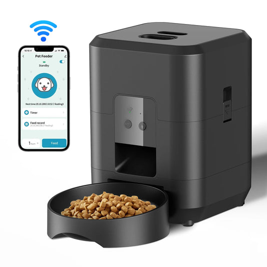 Automatic Smart Pet Feeder with WiFi App Control