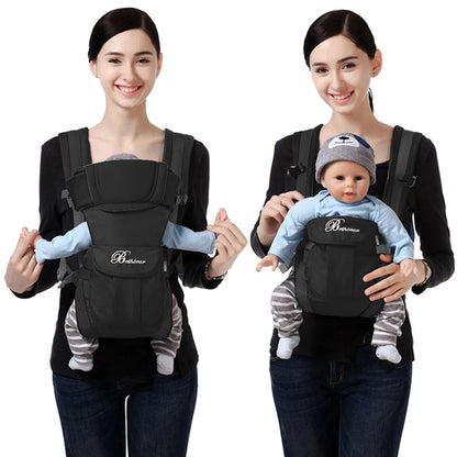 4-in-1 Ergonomic Baby Carrier – Infant Backpack Sling with Padded Support