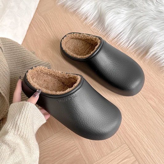 Women's Waterproof Winter Slippers – Plush Warm House Shoes