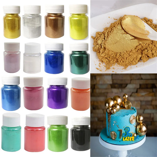 Edible Glitter Powder – Gold & Silver Shimmer Dust for Cake, Macaron & Pastry Decorating