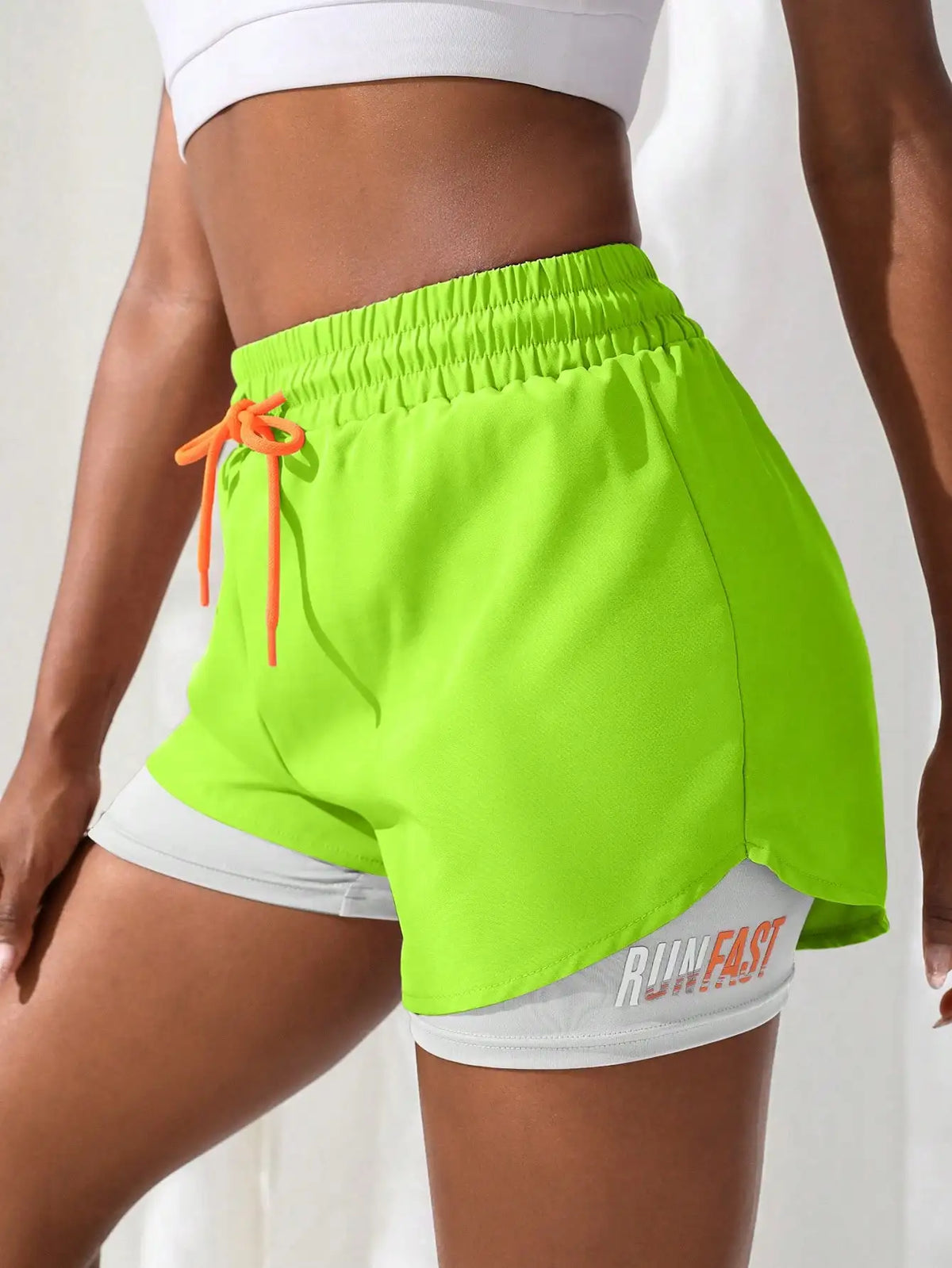 2-in-1 Running Shorts Women – High Waist with Built-In Liner