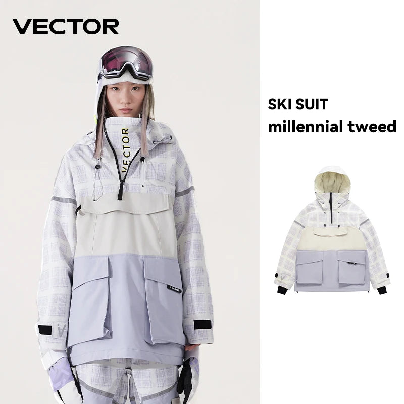 Vector Meteor Ski Jacket – Waterproof Hooded Snow Suit for Men & Women