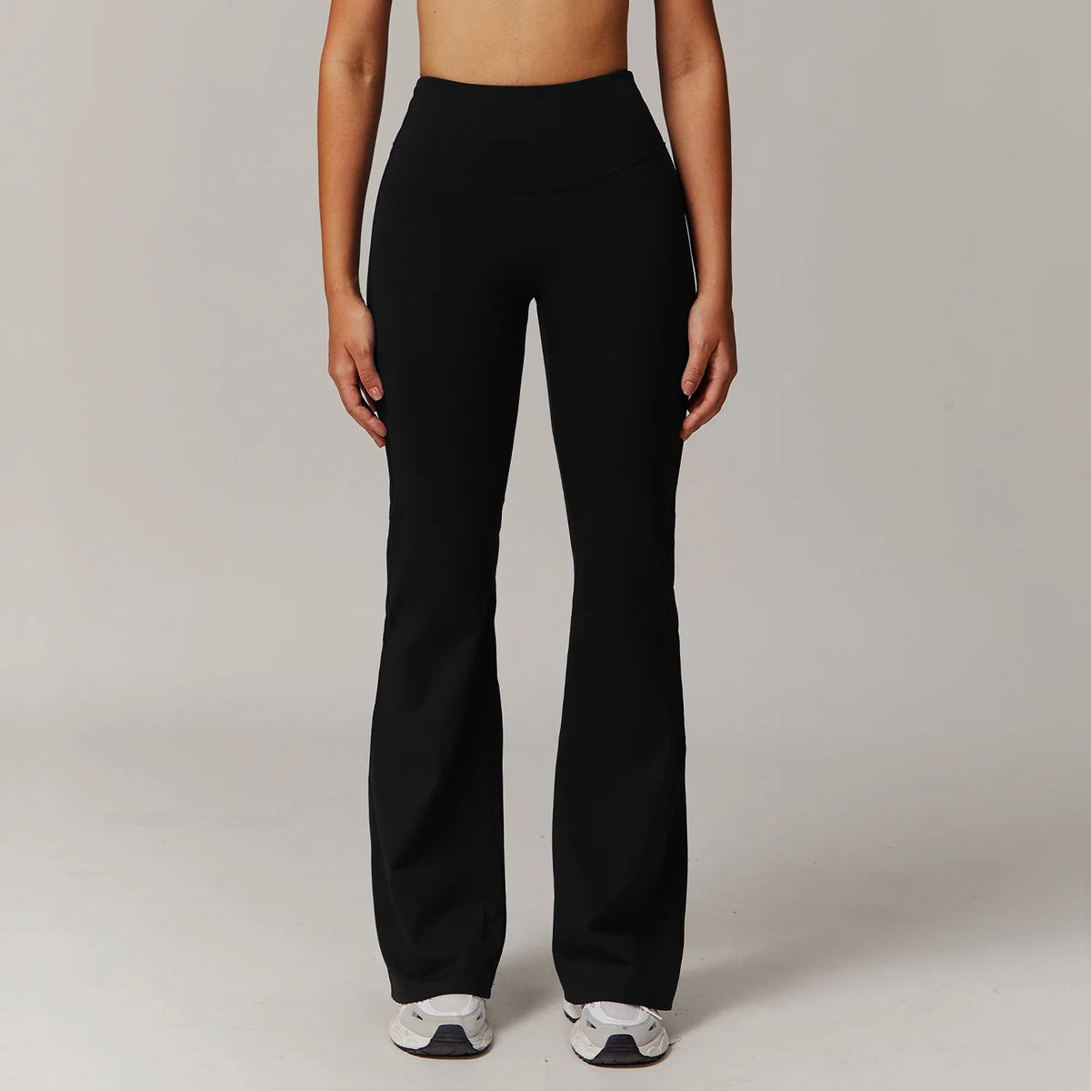 High-Waisted Wide-Leg Yoga Leggings - Push-Up Fitness Pants for Women