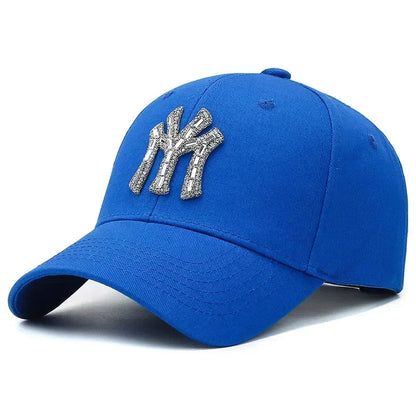 Rhinestone Baseball Cap for Women – Casual Adjustable Dad Hat