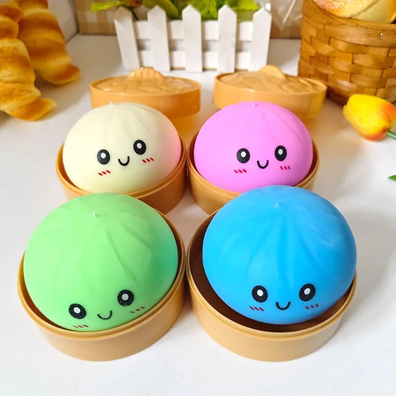 Baozi Squishy Stress Relief Toy – Realistic Soft Slow Rise Bun