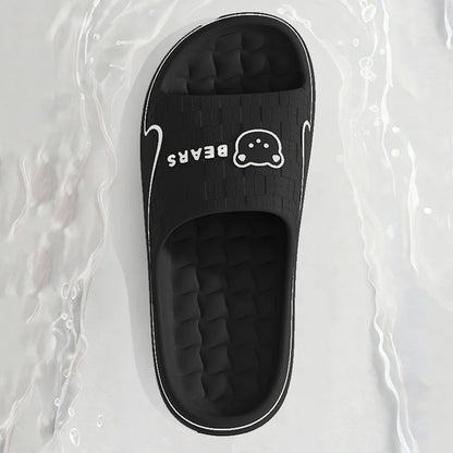 Cute Bear EVA Slide Slippers – Non-Slip Soft Sole for Women