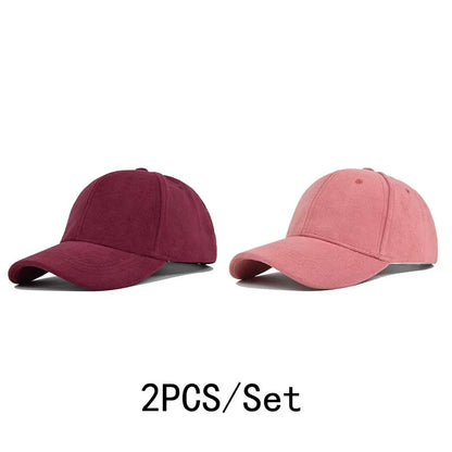Unisex Adjustable Baseball Cap – Solid Retro Snapback Hat for Men & Women
