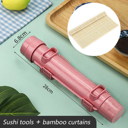 Sushi Roll Mold Maker – Push-Type Rice Ball & Seaweed Shaper Tool