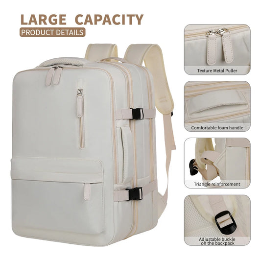 Carry-On Travel Backpack with Laptop Compartment – 15 Inch
