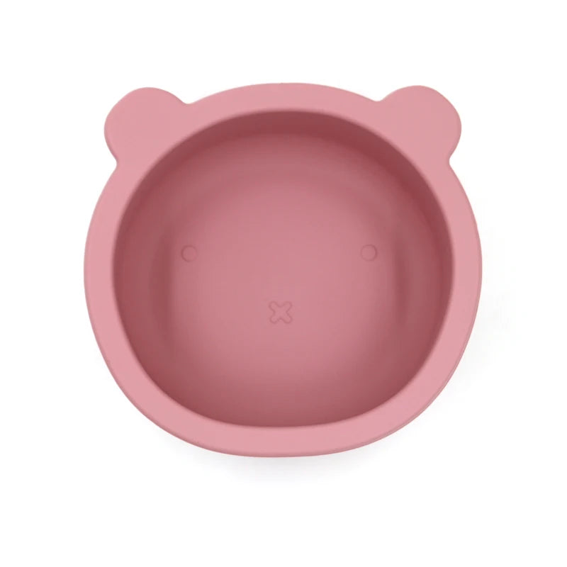 Bear Silicone Baby Feeding Bowl with Suction – 300ml