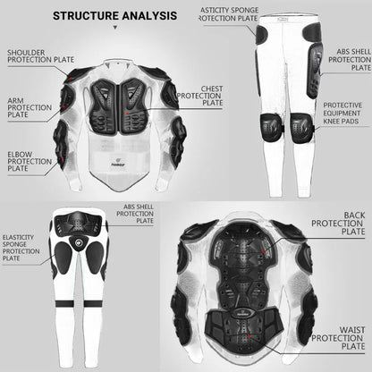 Motorcycle Jacket Men Full Body Armor Motocross Riding Protection Gear