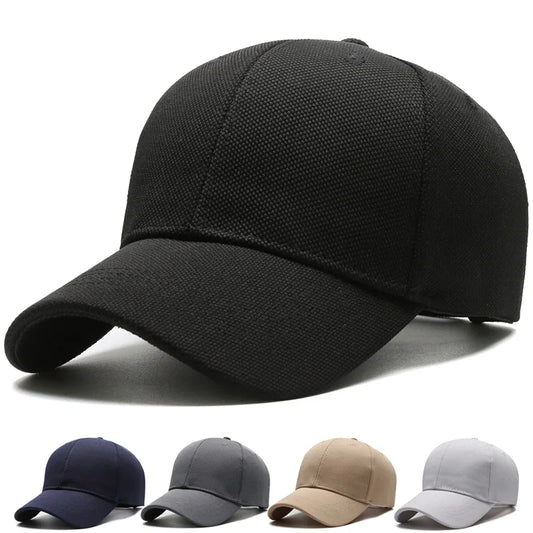 Minimalist Baseball Cap – Unisex Plain Linen Visor Hat