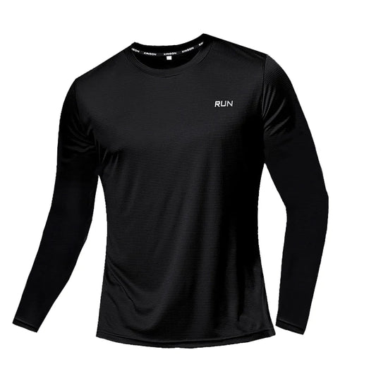 Quick-Dry Men's Gym Sport Shirt for Running & Bodybuilding