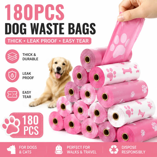 Dog Poop Bags – Thick, Leakproof & Easy-Carry Rolls (3, 6 or 10 Rolls)