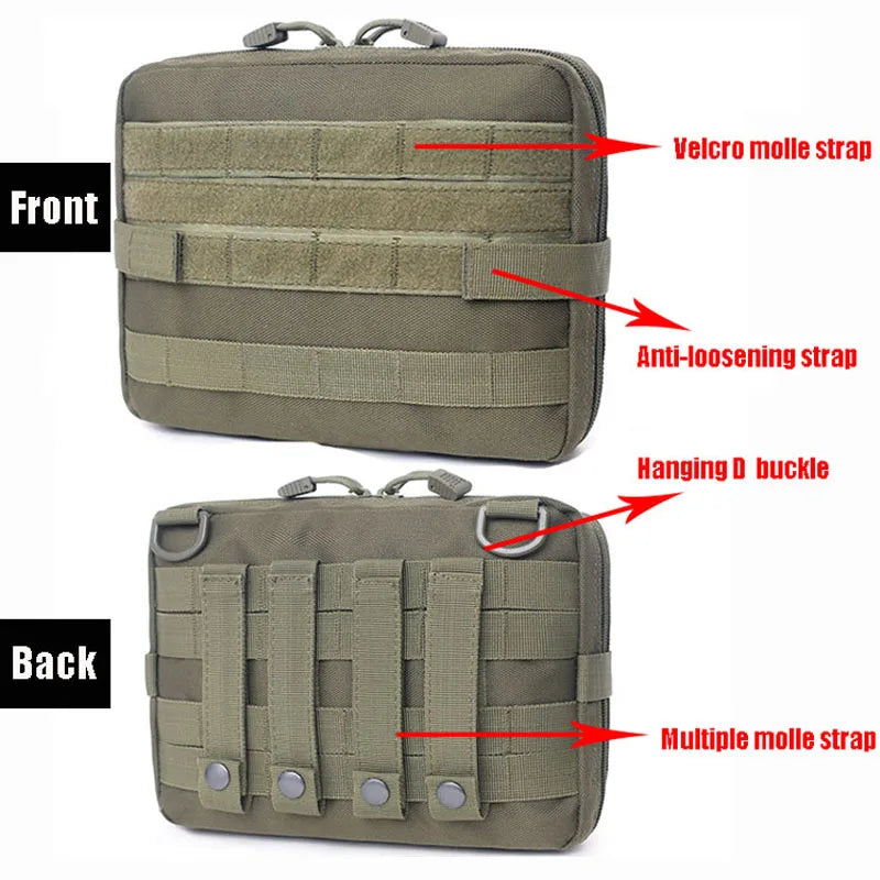 Tactical MOLLE Medical Pouch – EMT Emergency Utility Bag