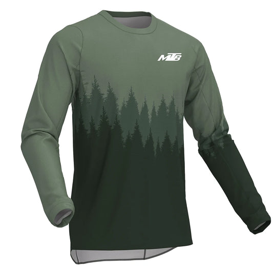 MTB Long Sleeve Jersey - Mountain Bike Racing Shirt