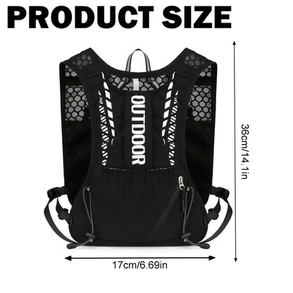 Hydration Running Vest – Lightweight Daypack for Trail & Cycling