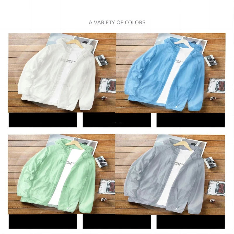 UV Sun Protection Jacket – Ultra-Thin Hooded Skin Coat