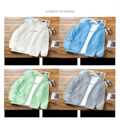 UV Sun Protection Jacket – Ultra-Thin Hooded Skin Coat