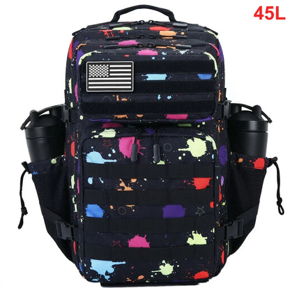 45L Tactical Backpack – Waterproof MOLLE Gym & Hiking Bag