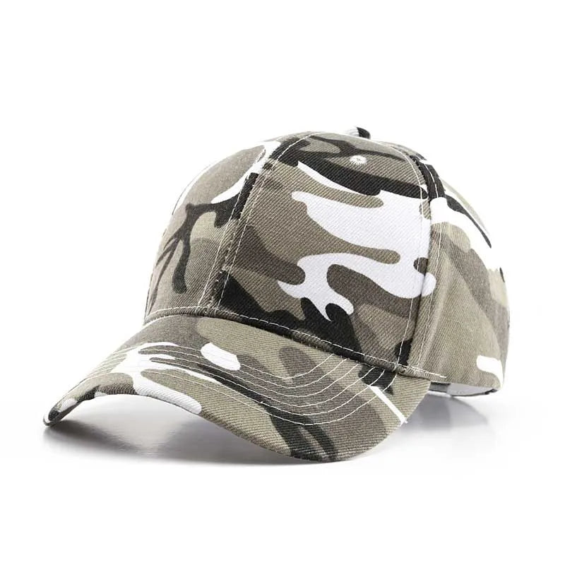 Camo Print Baseball Cap – Unisex Adjustable Snapback Dad Hat