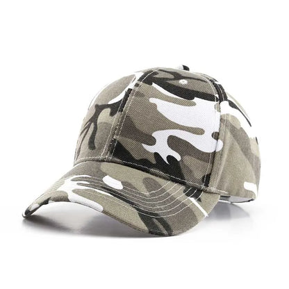 Camo Print Baseball Cap – Unisex Adjustable Snapback Dad Hat