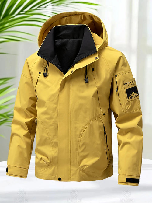 Waterproof Hooded Jacket for Men – Lightweight Outdoor Windbreaker