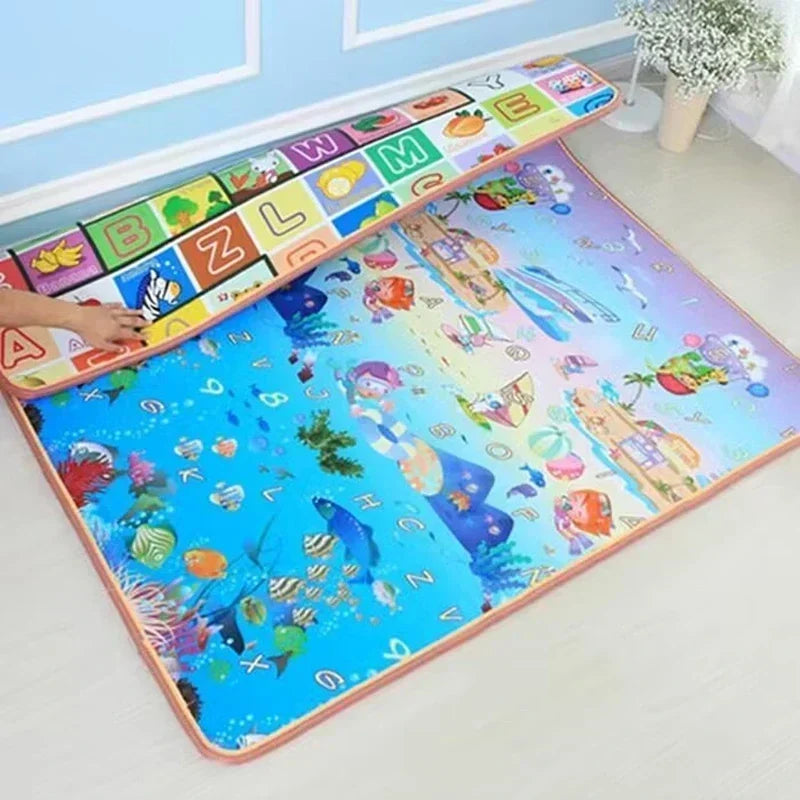 Baby Play Mat Double Sided – Non-Toxic EPE Foam Crawling Mat for Infants & Toddlers