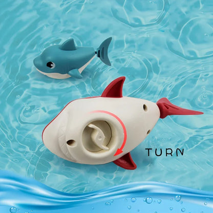 Wind-Up Cartoon Shark Baby Bath & Pool Toy