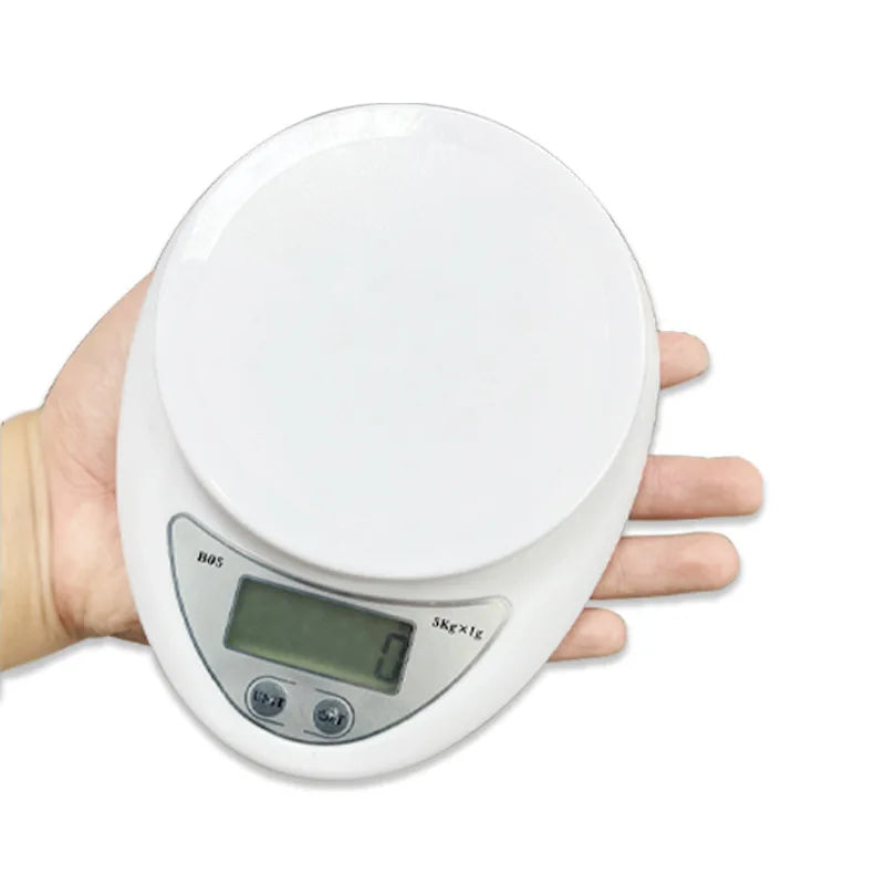 Digital Kitchen Scale 5kg – Portable Food Weight Scale