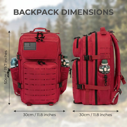 45L Tactical Backpack – MOLLE Military Hiking & Camping Bag