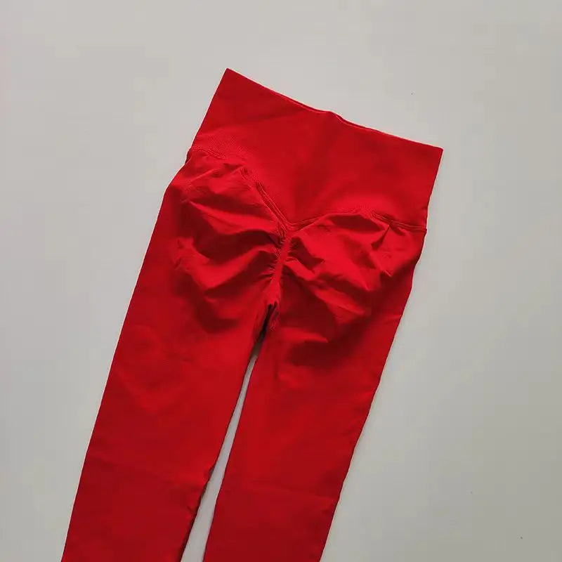 Women's High-Waist Yoga Leggings – Seamless Push-Up Gym Pants