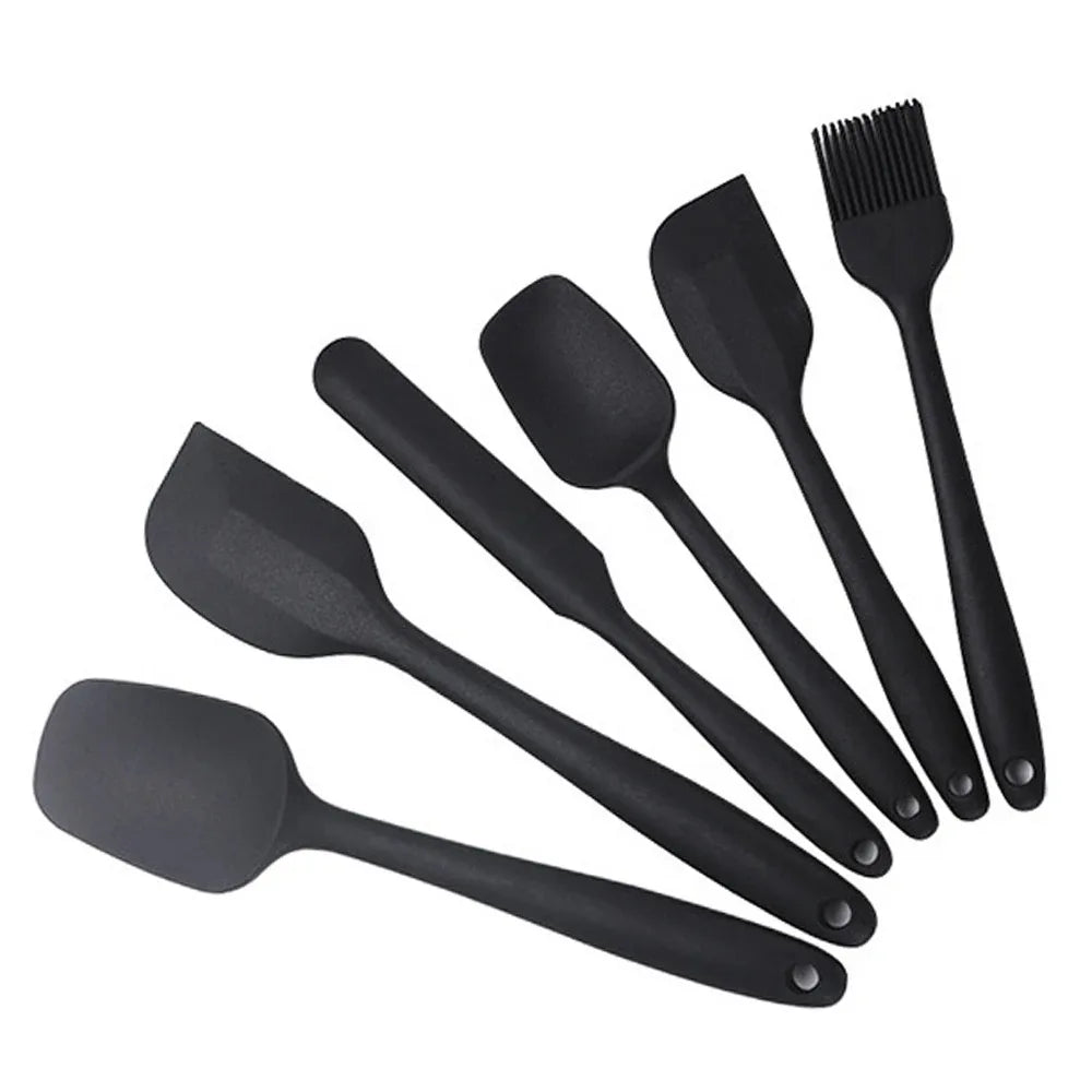 Silicone Spatula Set of 6 – Food Grade, Heat Resistant, Non-Stick