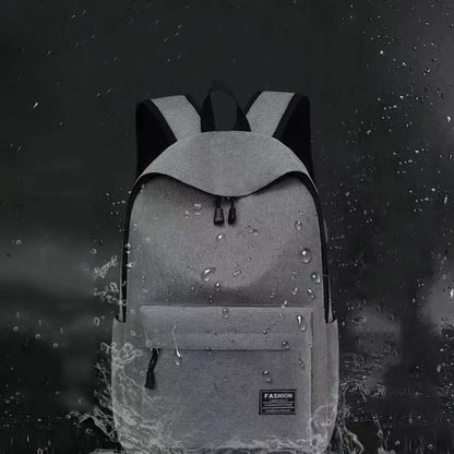 Minimalist Canvas Backpack for Men – Laptop School Travel Bag