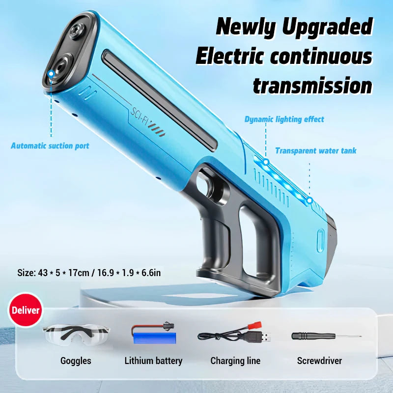 Electric Water Gun - Large Capacity Automatic Water Blaster for Kids
