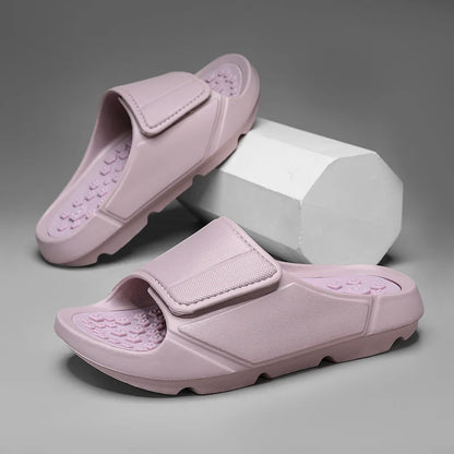 Men's Massage Slide Sandals – Soft Sole, Indoor & Outdoor
