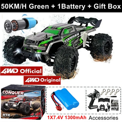 4WD RC Car 1/16 Scale – 50/80KM/H High Speed Off-Road Remote Control Truck