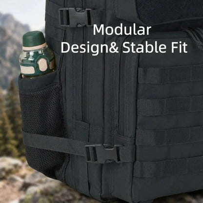 45L Tactical Fishing & Hiking Backpack with Dual Cup Holders
